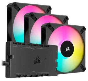 Zestaw 3 wentylatorów 120mm Corsair AF120 RGB Elite z kontrolerem Core XT - Zdjęcie 1 z 4