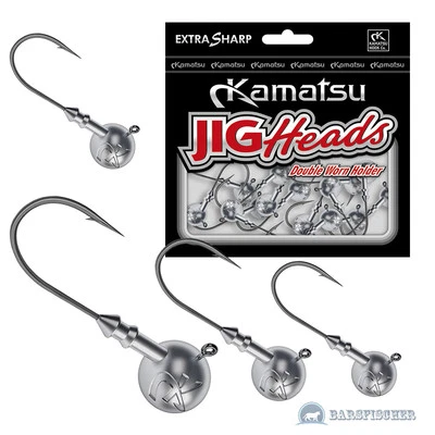 KAMATSU JIGKÖPFE, JIGHAKEN, JIG KÖPFE 1-35g JIG HAKEN JIGKOPF JIGHEADS, RUNDKOPF - Bild 1 von 2