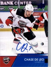 2021-22 Upper Deck AHL Autographs #41 Chase De Leo Auto - NM-MT
