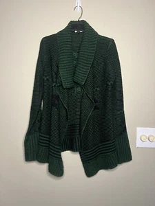 Maglione cardigan piccolo Elodie verde nero azteco - Foto 1 di 7