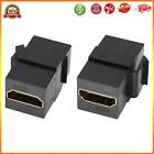 Female To Female Keystone HDMI-Compatible for Wall Plate Outlet Panel (Black)