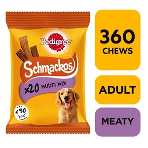 360 Pedigree Schmackos Mixed Meat Dog Treats Dog Chews (18x144g) - Picture 1 of 10