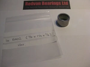B1412 (NEEDLE ROLLER BEARING) 7/8 X 1-1/8 X 3/4, - Picture 1 of 1