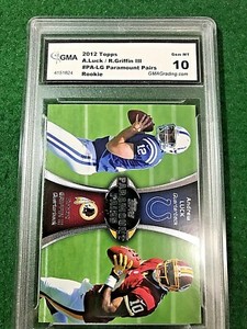 2012 Topps Dual RC Robert Griffin III Andrew Luck Colts Redskins