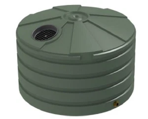 Bushmans 2,450LT Round Squat Rain Water Tank - Available in NSW, ACT, QLD - Picture 1 of 3