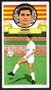 GINER - VALENCIA CF 1985-86 CROMO LA LIGA ESTE 85/86 PANINI RECUPERADO - Imagen 1 de 2