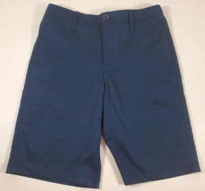 Boy’s Under Armour UA Active Heat Gear Dri-Fit Khaki Golf Shorts Navy Size 12 - Picture 1 of 5