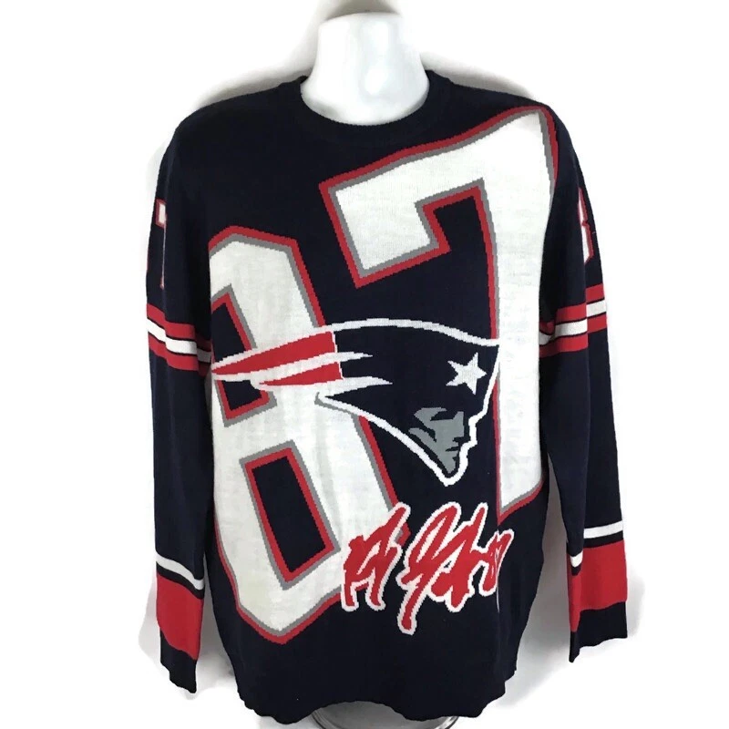 NFL New England Patriots Rob Gronkowski Suéter Para Hombres Talla L Foto 1 de 4