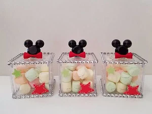 12 Mickey Mouse Fillable Blocks Baby Shower Favors Prizes Game Boy Decorations - Picture 1 of 11