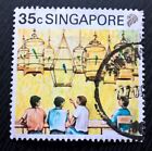Singapore stamps - Coffee Shop Bird Singing Contest   35 Singapore cents 1990