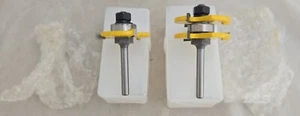 Nut und Feder V-Kerbe 8 mm Schaft Fräser Set Holzbearbeitung Fräser - Bild 1 von 3