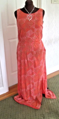 MAXI VESTIDO DE VERANO MARCA DE LA SUERTE ROPA DE CRUCERO VACACIONES TALLA GRANDE Foto 1 de 4