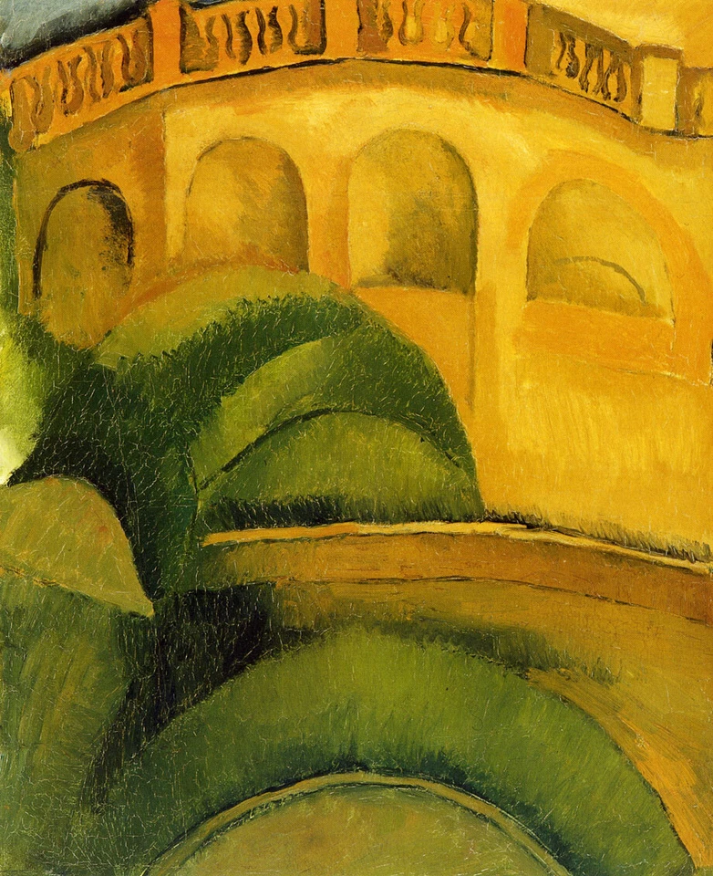 Impressão artística de arquivo Raoul Dufy Arcades at L'Estaque 1908 17"x 22" - Imagem 1 de 1