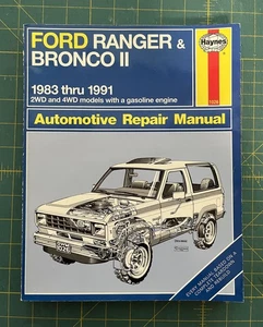 Haynes Ford RANGER & BRONCO II 1983 1991 Automotive Workshop Repair Manual  - Picture 1 of 4