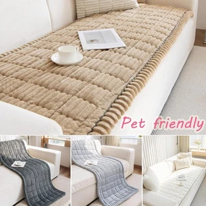Thick Corduroy Couch Covers Sofa Cushion Protector Pets Dog Bed Cover Pet Mat * - Bild 1 von 27