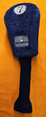 ARSENAL FUZZY LONGNECK 7 FAIRWAY WOOD HEADCOVER BLUE - SILVER - Image 1 of 2
