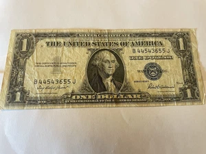 1935 F Silver Certificate Dollar Bill, Circulated, by REEDERSONG - Picture 1 of 9