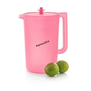 Jarra transparente clásica Tupperware 1 galón nueva rosa - Imagen 1 de 4