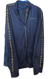 Tuta Sean John Uomo 2 Pezzi Track Taglia XX Large Blu Ottime Condizioni - Foto 1 di 3