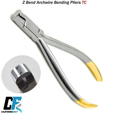 CALIFORNIA-INST Dental Orthodontic Z-Bend Plier TC Arch Wire Bending Detailing Pliers Ortho