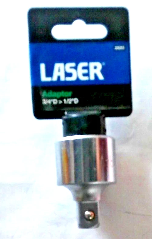 Laser Tools 2523 Adaptor 3/4"D>1/2"D Chrome Vanadium - Image 1 of 1