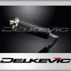 SUZUKI SFV650 GLADIUS 2009-2016 450mm OVAL CARBON BSAU SILENCER EXHAUST KIT - Picture 1 of 4