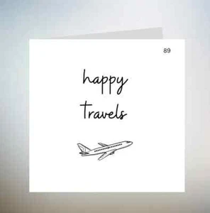 Happy Travels Card, Going Travelling, Gap Year Card, Adventuring Card, Safe 6x6 - Picture 1 of 1