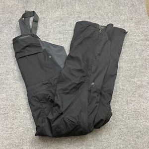 Mountain Hardwear Para Hombres XL Negro Aislado Nieve Babero Pantalones Esquí Mono Impermeable - Imagen 1 de 12