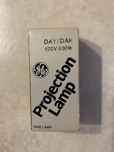 VINTAGE GE General Electric DAY/DAK Projector Projection Lamp Bulb 500W 120V 