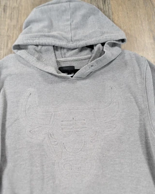 Chicago Bulls Hoodie Mens XXL Gray Short Sleeve NBA Lightweight Pullover - Image 1 of 4