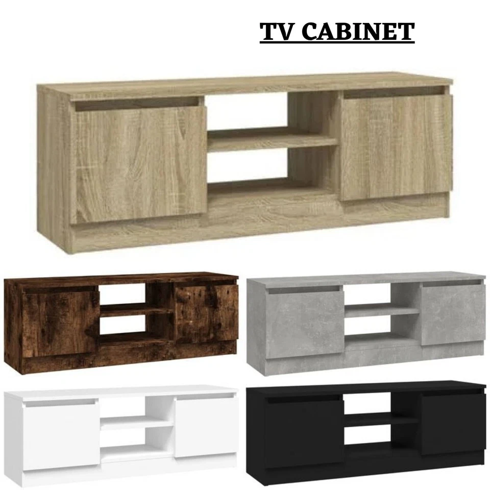 Modern TV Cabinet With Door Media Unit TV Stand Entertainment Centre Vidaxl - Image 1 of 1