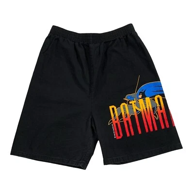 Pantalones Cortos Deportivos De Colección Años 90 DC Comics Batman Dibujos Animados Negros Jóvenes Niños Talla Mediana Foto 1 de 4
