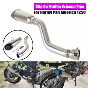 Exhaust System Muffler + Link Pipe For Harley Pan America RA1250 RA1250S 2021-24 - Picture 1 of 11