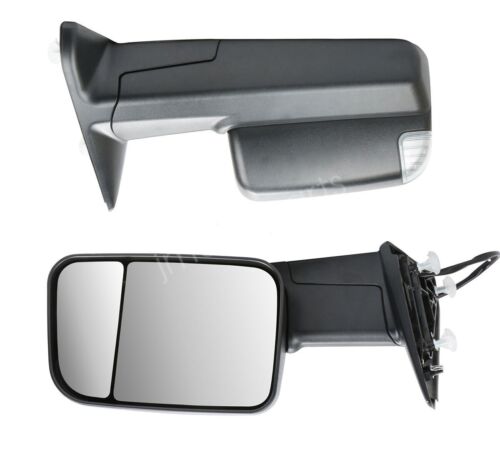 Set(2) Power Heated Mirrors Tow For Dodge Ram 1500 2500 3500 w/Led Signal