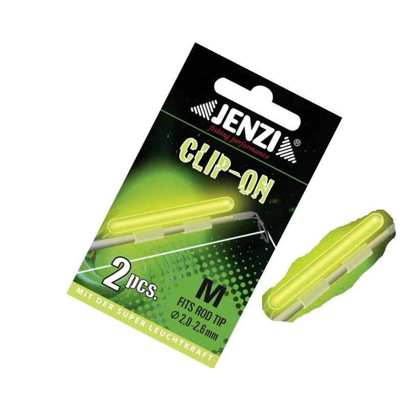 Jenzi CLIP-ON Knicklicht 2 Stück Nachtangeln  - Bild 1 von 1