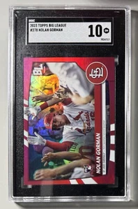 Nolan Gorman Rookie 2023 Topps Big League SGC 10 Super Rare Red Foil #278 Mint - Picture 1 of 3