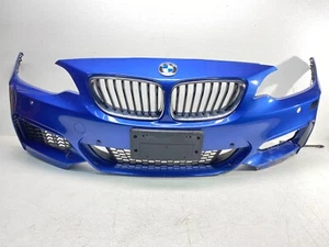 14-20 BMW F22 F23 2 Series M Sport Front Bumper Cover Panel w/ PDC Blue B45 OEM✅ - Picture 1 of 23