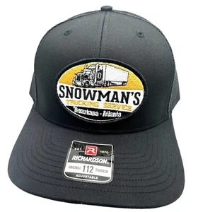 Snowman’s Trucking Service Richardson 112 Trucker Snapback Hat Cap Patch - Picture 1 of 1