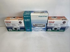 Sony CDX-M10 Marine Package Marine Receiver with Speakers CDXM1016PKG CD Player