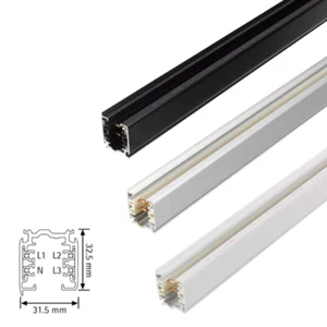 Nordic Aluminium GLOBAL Trac Pro 3-Phasen Stromschiene 1m | XTS 4100 - Bild 1 von 4