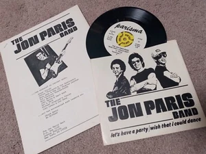 Jon Paris Band 7" Single + Flyer + Fanclub Bio Pressesatz - Bild 1 von 6