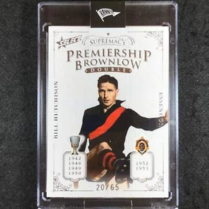 2019 Select AFL Supremacy BILL HUTCHINSON Premiership Brownlow Double 20/65 - Bild 1 von 1