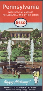 1962 Esso Road Map: Pennsylvania NOS - Picture 1 of 1