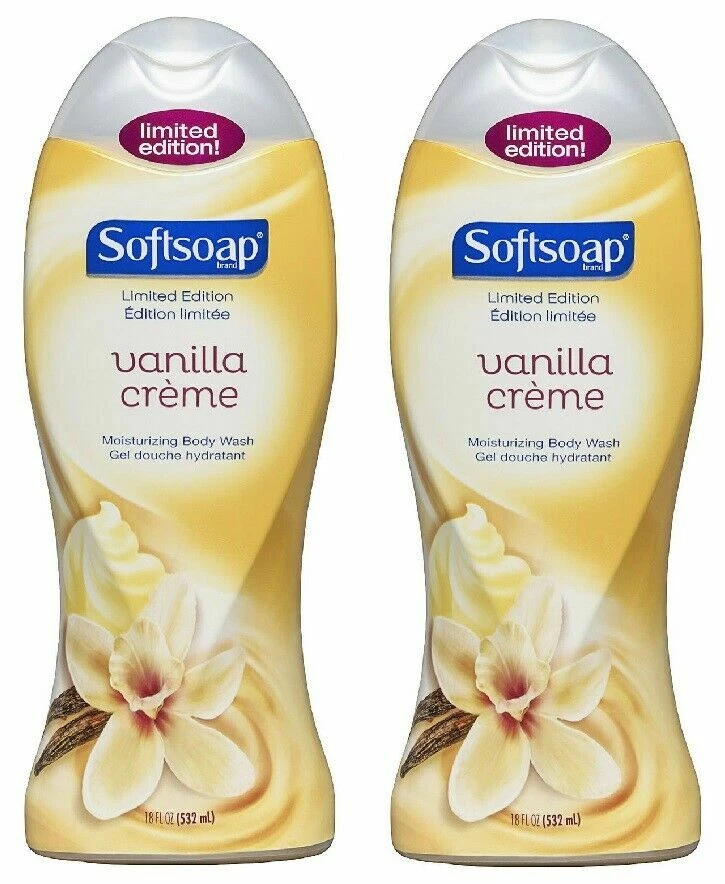 2 New Softsoap VANILLA CREME, Limited Edition Moisturizing Body Wash, 18 oz Each - Image 1 of 1
