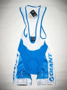 Andeer Giant Bib Cycling Bike Shorts Tights Pants Men Blue White Size XS - Picture 1 of 10