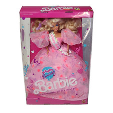 VINTAGE 1990 HAPPY BIRTHDAY BARBIE DOLL MATTEL NEW ORIGINAL BOX # 7913 NEW NOS