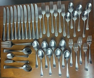 Hampton Silversmiths Stainless 270 Silverware Flatware “HSV117” Lot Of 50 Pcs - Picture 1 of 7