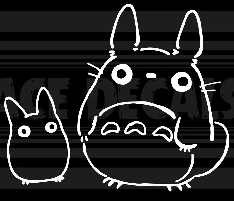 Adesivo adesivo janela Totoro Ghibli My Neighbor anime friends die cut vinil - Imagem 1 de 1