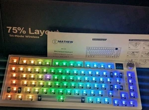 Mathew MK75 75% Barebones Mechanische Tastatur Kabellose Version Win/Mac Comp - Bild 1 von 8