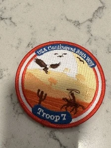 25th World Scout Jamboree 2023 Korea / USA Contingent TROOP 7 Badge Patch - Bild 1 von 2